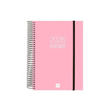 Finocam Agenda Espiral Opaque E10-155x212mm 1dp Tapa Pp Rosa 2026