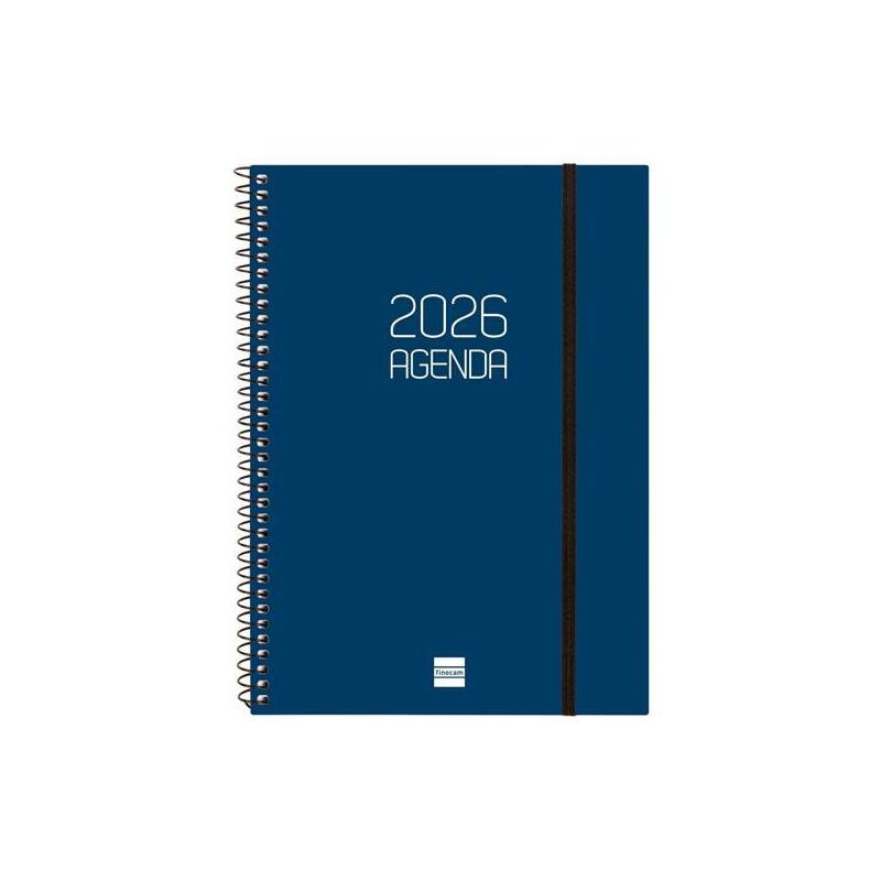 Finocam Agenda Espiral Opaque E10-155x212mm Svh Tapa Pp Azul 2026