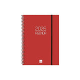 Finocam Agenda Espiral Opaque E10-155x212mm Svh Tapa Pp Burdeos 2026