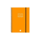 Finocam Agenda Espiral Opaque E10-155x212mm Svh Tapa Pp Naranja 2026