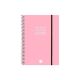 Finocam Agenda Espiral Opaque E10-155x212mm Svh Tapa Pp Rosa 2026