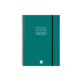 Finocam Agenda Espiral Opaque E10-155x212mm Svh Tapa Pp Verde 2026