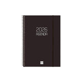 Finocam Agenda Espiral Opaque E10-155x212mm Svv Tapa Pp Negro 2026