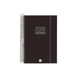 Finocam Agenda Espiral Opaque E11-165x242mm 1dp Tapa Pp Negro 2026