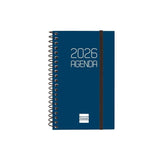 Finocam Agenda Espiral Opaque E3-79x127mm Svh Tapa Pp Azul 2026