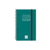 Finocam Agenda Espiral Opaque E3-79x127mm Svh Tapa Pp Verde 2026