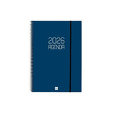 Finocam Agenda Espiral Opaque E40-210x297mm Svh Tapa Pp Azul 2026