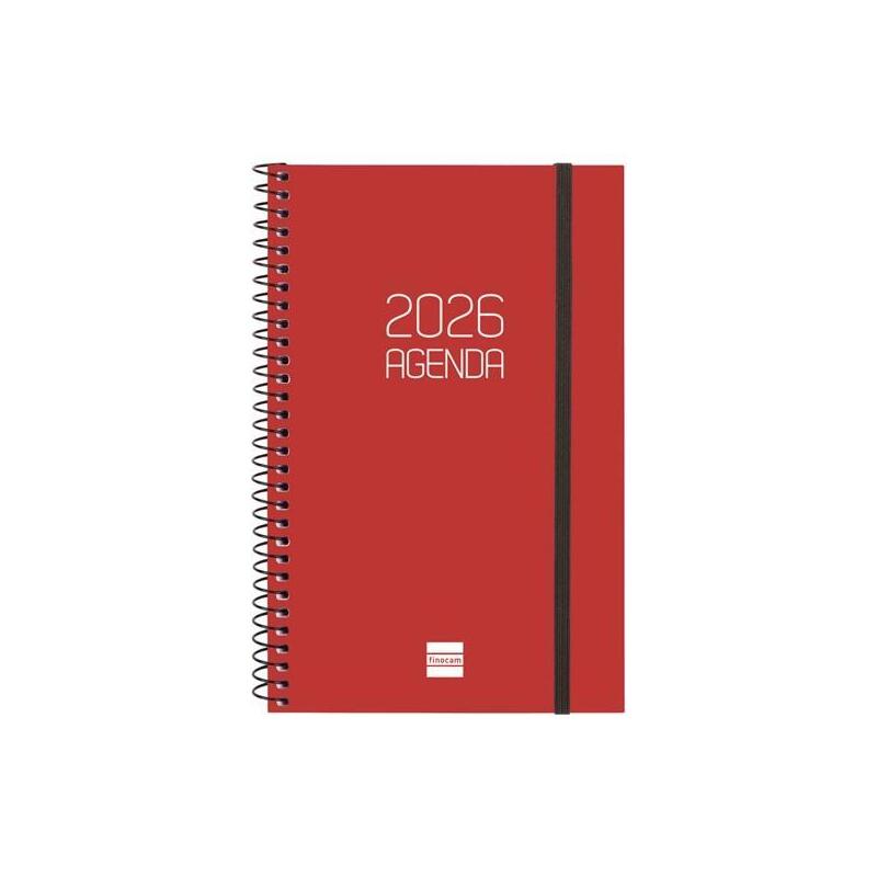 Finocam Agenda Espiral Opaque E5-117x181mm Svh Tapa Pp Burdeos 2026