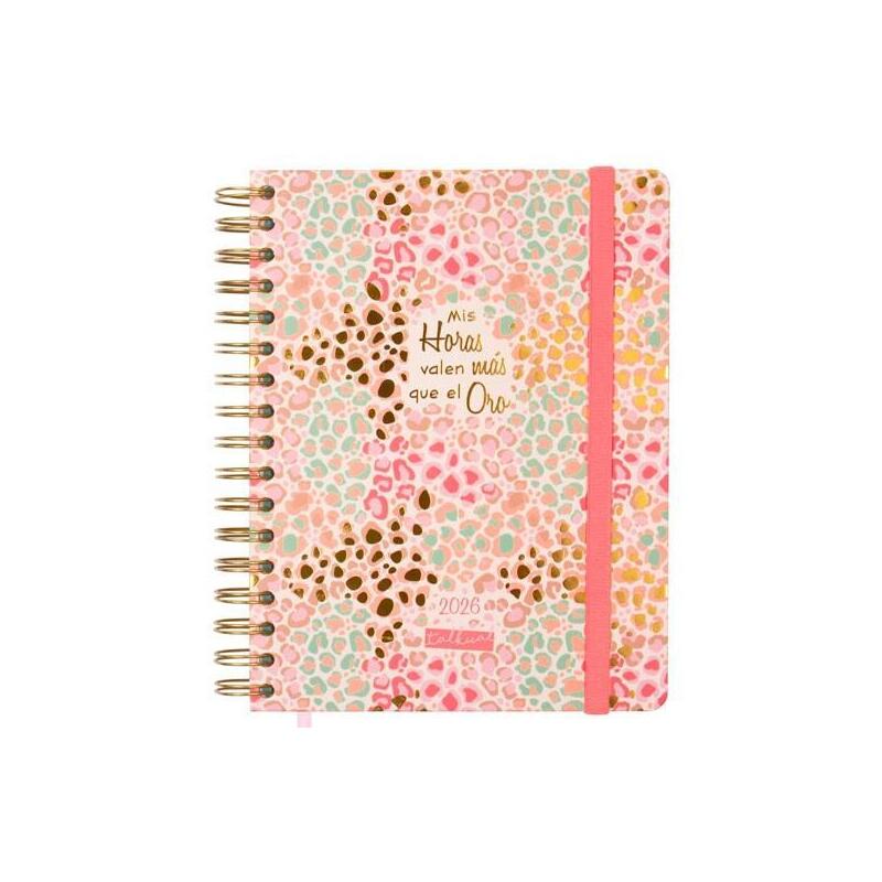 Finocam Agenda Espiral Talkual 4º-155x217mm 1dp Tapa Dura Oro 2026