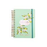 Finocam Agenda Espiral The Flower Journal E10-155x212mm 1dp Tapa Dura Verde 2026