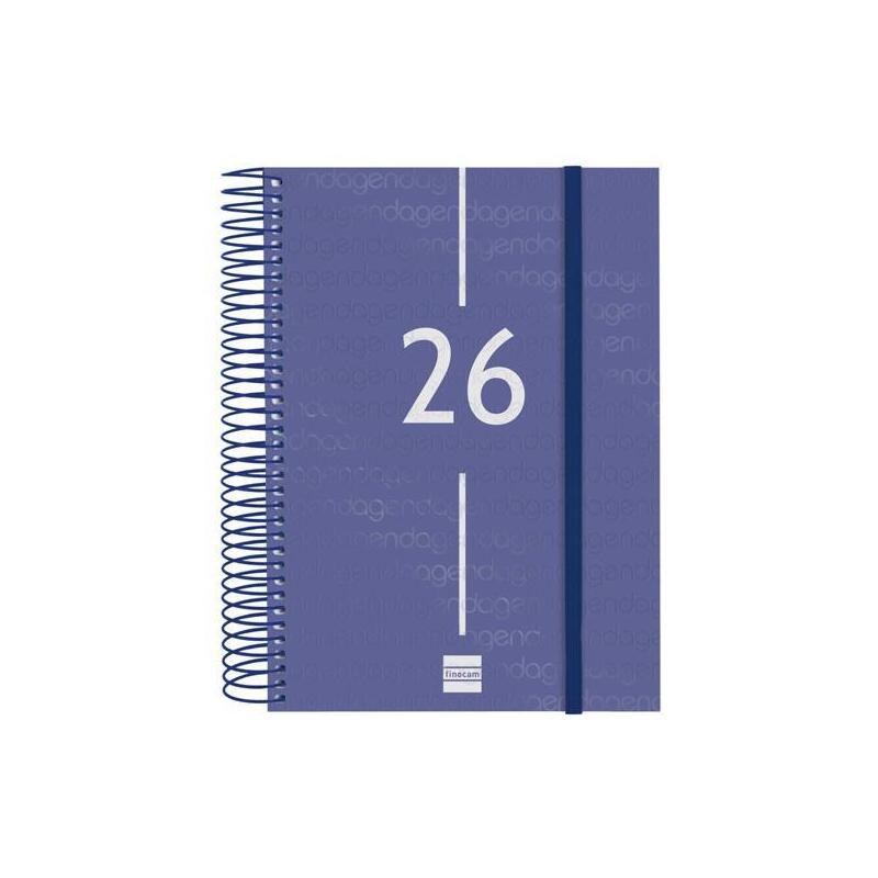 Finocam Agenda Espiral Year E10-155x212mm 1dp Tapa Pp Azul 2026