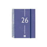Finocam Agenda Espiral Year E10-155x212mm 1dp Tapa Pp Azul 2026