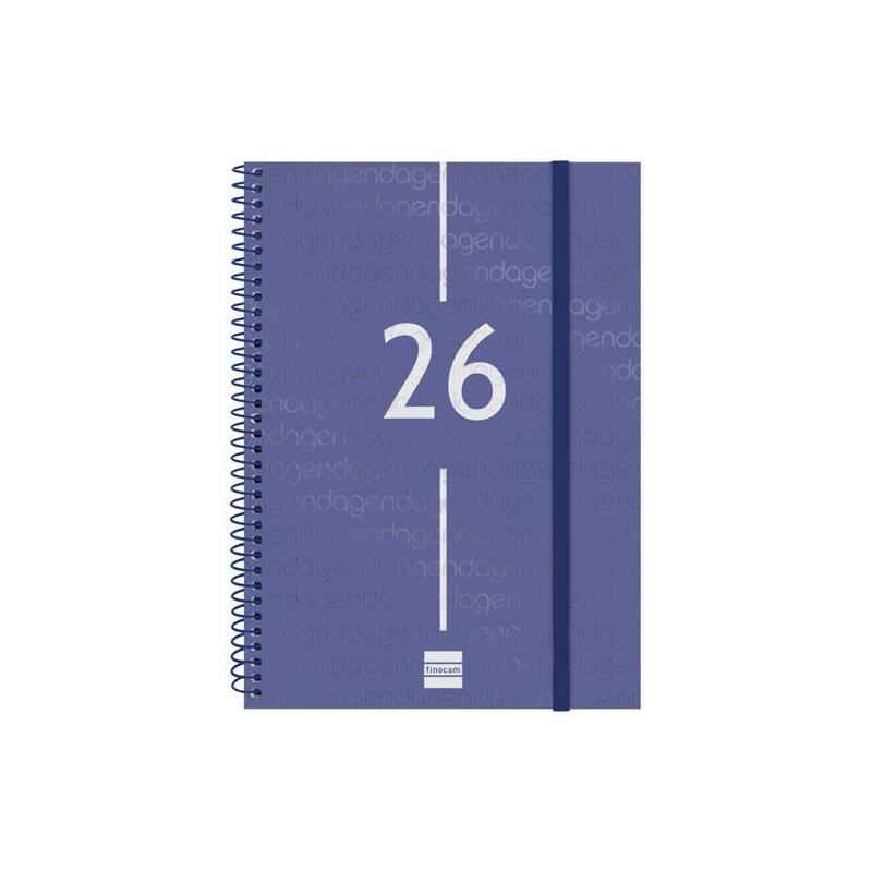 Finocam Agenda Espiral Year E10-155x212mm Svv Tapa Pp Azul 2026