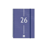 Finocam Agenda Espiral Year E10-155x212mm Svv Tapa Pp Azul 2026