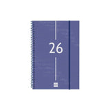 Finocam Agenda Espiral Year E11-165x242mm Svv Tapa Pp Azul 2026