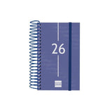 Finocam Agenda Espiral Year E3-79x127mm 1dp Tapa Pp Azul 2026