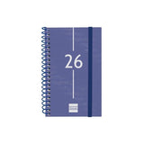 Finocam Agenda Espiral Year E3-79x127mm Svh Tapa Pp Azul 2026