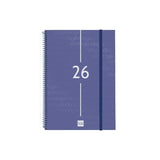 Finocam Agenda Espiral Year E40-210x297mm Svh Tapa Pp Azul 2026