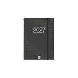 Finocam Agenda Espiral Year E40-210x297mm Svh Tapa Pp Negro 2027