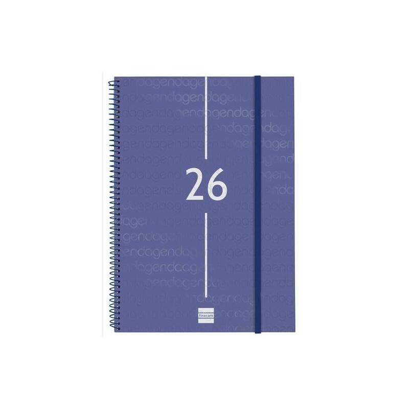 Finocam Agenda Espiral Year E40-210x297mm Svv Tapa Pp Azul 2026