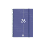 Finocam Agenda Espiral Year E40-210x297mm Svv Tapa Pp Azul 2026