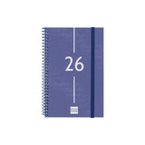 Finocam Agenda Espiral Year E5-117x181mm Svh Tapa Pp Azul 2026