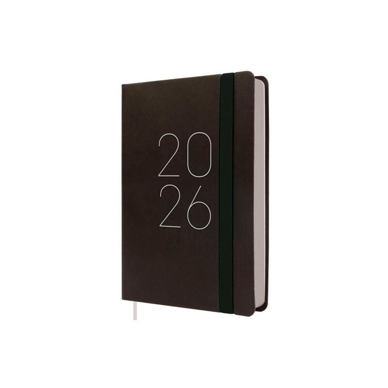 Finocam Agenda Flexi Lisa F4-118x168mm 1dp Tapa Blanda Negro 2026