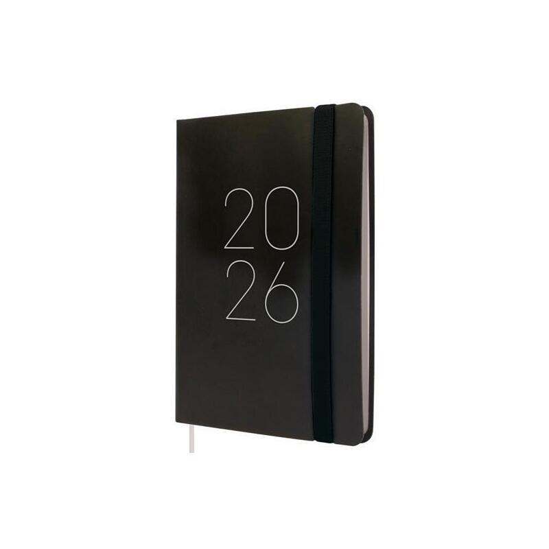 Finocam Agenda Flexi Lisa F4-118x168mm Svh Tapa Blanda Negro 2026