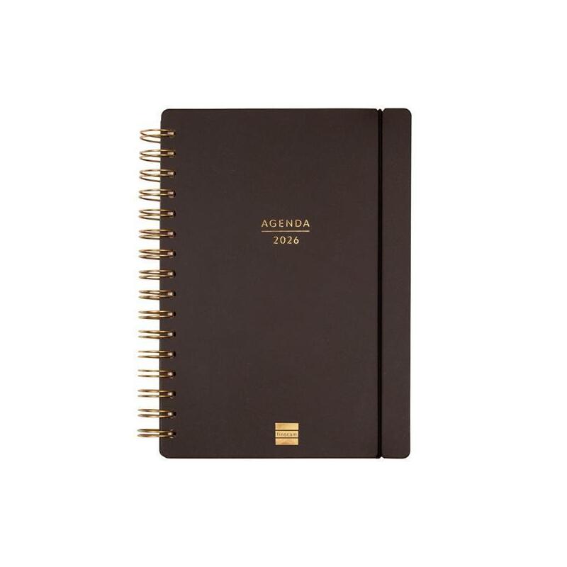 Finocam Agenda Haiku Espiral 16 Meses E10 Svh Cierre C/Goma Tapa Dura Negro 2025-2026