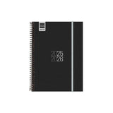 Finocam Agenda Para Estudiantes Espiral E10 - 155x212mm Svh Negro 2025-2026