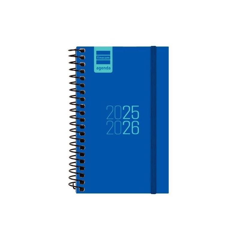 Finocam Agenda Para Estudiantes Espiral E3 - 79x127mm Svh Azul 2025-2026