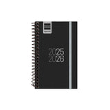 Finocam Agenda Para Estudiantes Espiral E3 - 79x127mm Svh Negro 2025-2026