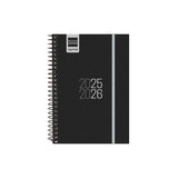 Finocam Agenda Para Estudiantes Espiral E8 - 120x171mm Svh Negro 2025-2026