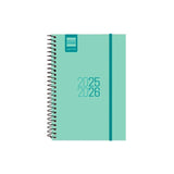 Finocam Agenda Para Estudiantes Espiral E8 - 120x171mm Svh Turquesa 2025-2026