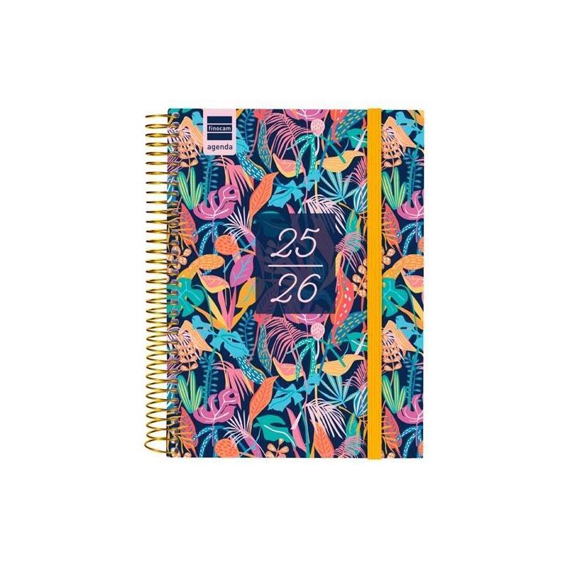 Finocam Agenda Secundaria Para Estudiantes Espiral 4º 1dp Tropical 2025-2026