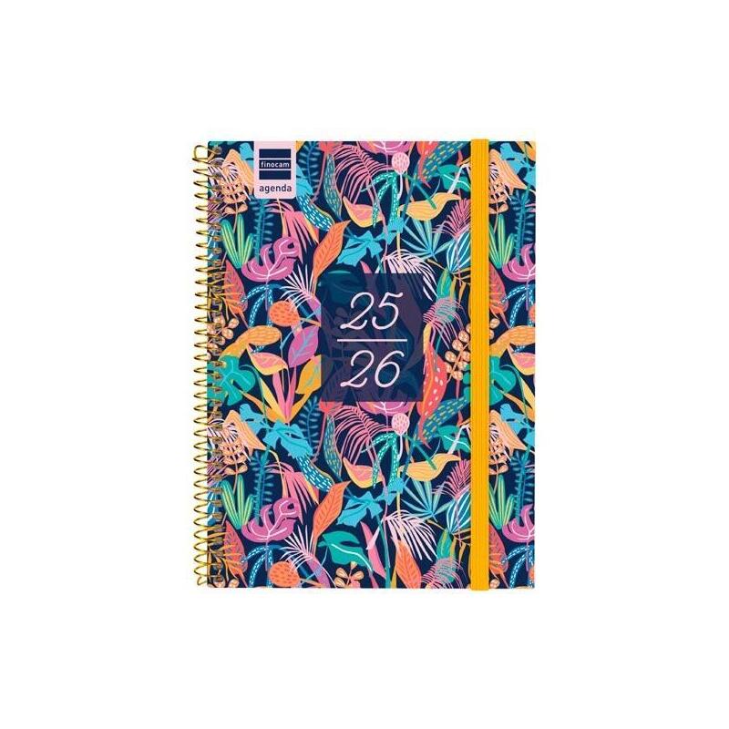 Finocam Agenda Secundaria Para Estudiantes Espiral 4º Svh Tropical 2025-2026