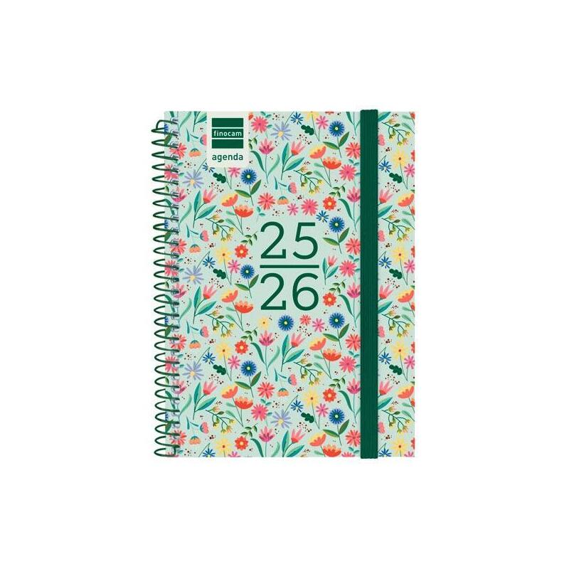 Finocam Agenda Secundaria Para Estudiantes Espiral 8º Svh Fiori 2025-2026