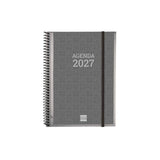 Finocam Basics Personalizable Agenda En Catalan - Anual 2027 - Semana Vista Horizontal - Formato E10 - 155x212mm -