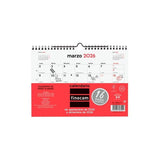 Finocam Calendario De Pared 16 Meses S-210x150mm Mv Neutro 2025-2026