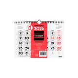Finocam Calendario De Pared Números Grandes S-210x150mm Mv Neutro 2026