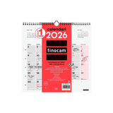 Finocam Calendario De Pared Para Escribir 30x30-300x300mm Mv Neutro 2026 Catalán
