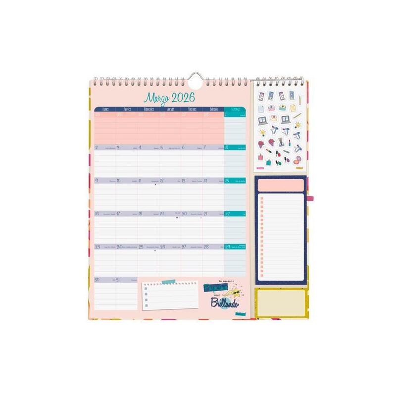 Finocam Calendario De Pared Plus-215x325mm Mv Talkual Icónico 2026