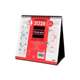 Finocam Calendario De Sobremesa Para Escribir S-190x190mm Con Pestañas Mv Neutro 2026