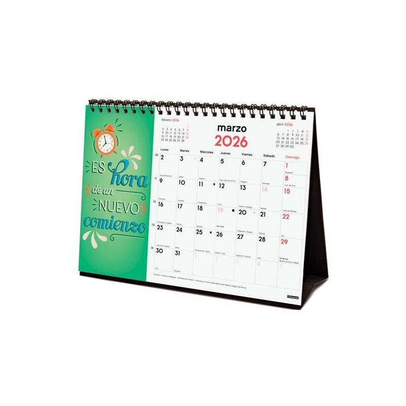 Finocam Calendario De Sobremesa Para Escribir S-210x150mm Mv Imágenes Frases Inspiradoras 2026