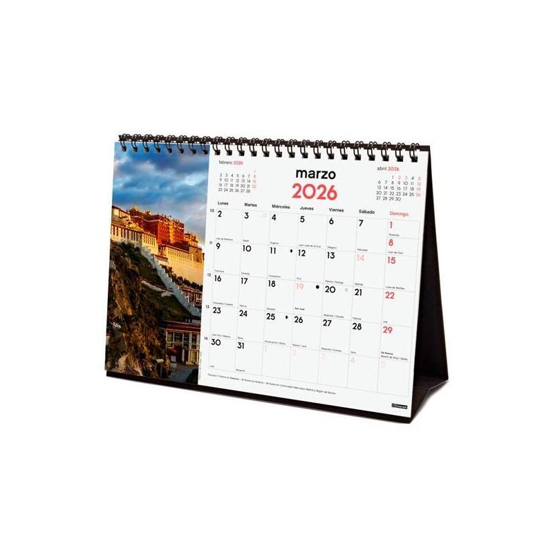 Finocam Calendario De Sobremesa Para Escribir S-210x150mm Mv Imágenes Maravillas Del Mundo 2026