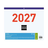 Finocam Calendario Faldilla - Anual 2027 - Mes Vista - Formato F43 - 300x247mm - Papel De 80g/M2 Microperforado -