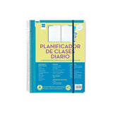Finocam Cuaderno Planificador De Clases Diario Docente Espiral T/Polipropileno Español