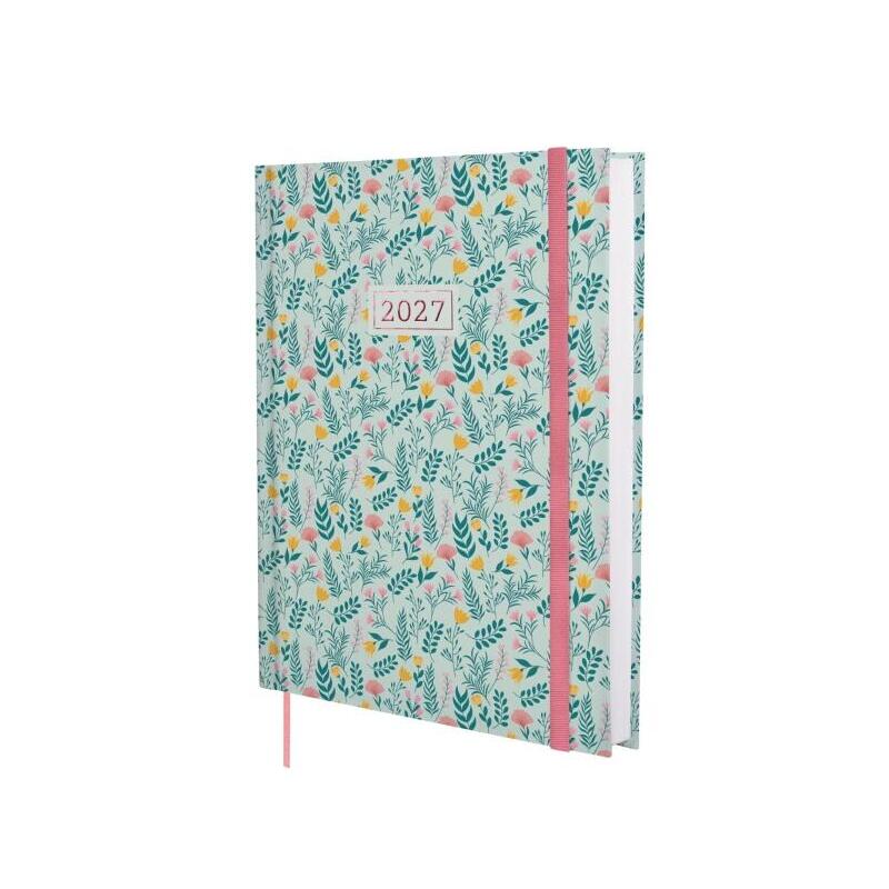Finocam Dynamic Berlin Trigo Agenda Profesional - Anual 2027 - 1 Dia Por Pagina - Formato Y12 - 210x270mm - Goma