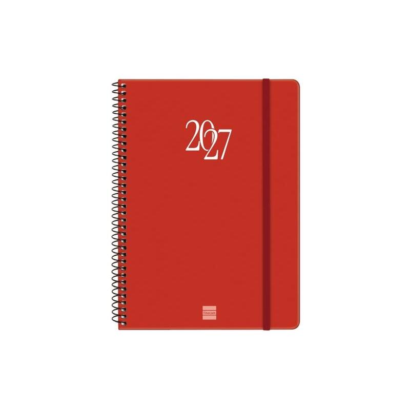 Finocam Espiral Basics My Agenda - Anual 2027 - Semana Vista Horizontal - Formato E10 - 155x212mm - Espiral - Tapa Dura