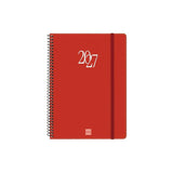 Finocam Espiral Basics My Agenda - Anual 2027 - Semana Vista Horizontal - Formato E10 - 155x212mm - Espiral - Tapa Dura
